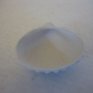 Illuminations White Ceramic Clam Sea Shell 3x3 NW